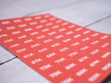 Load image into Gallery viewer, YouTube Subscriber Count Sticker Sheet