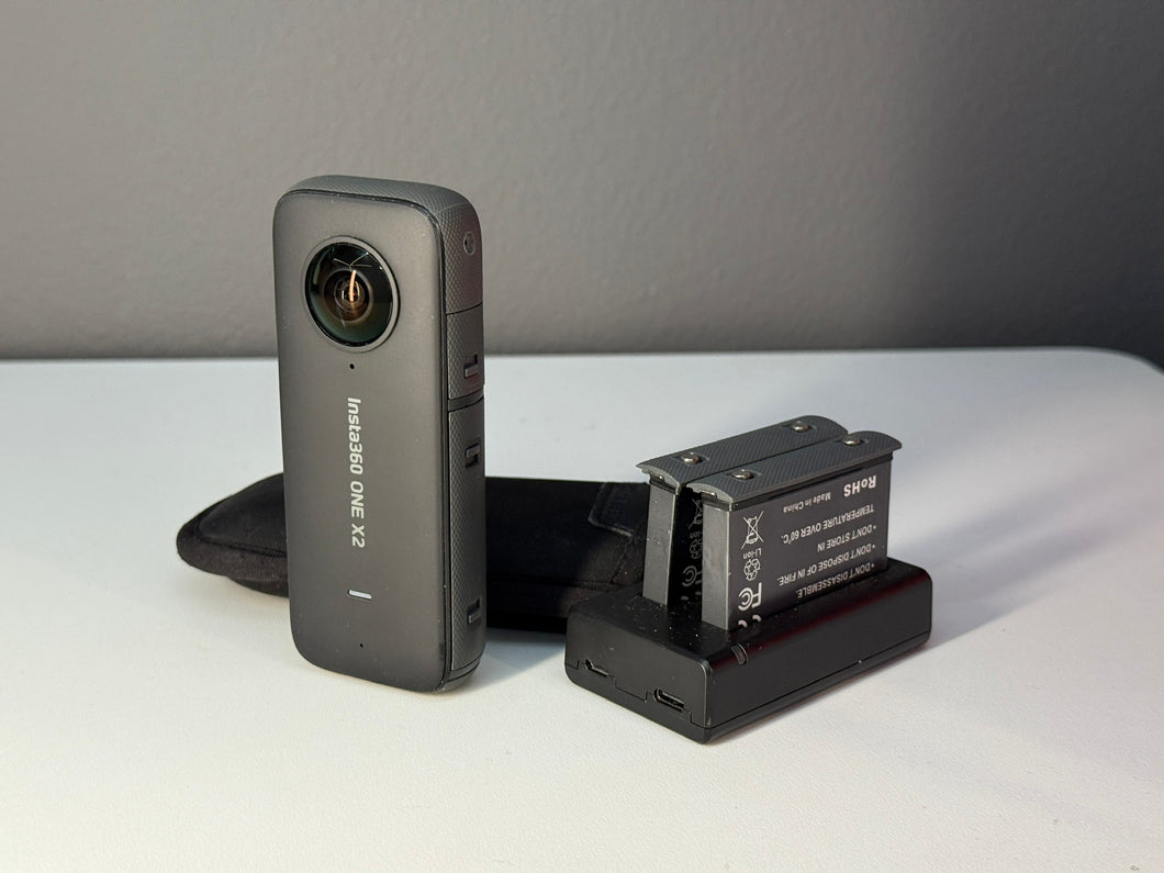 Insta360 One X2 with extra batteries and charger