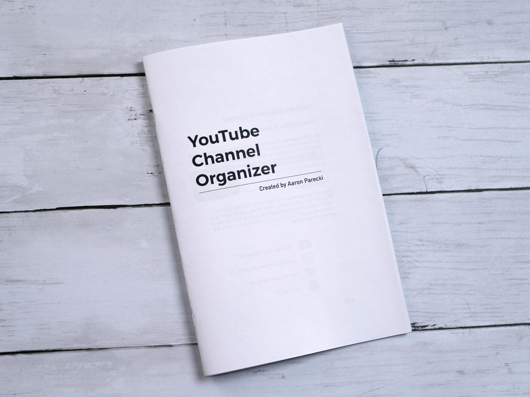 YouTube Channel Organizer (PDF)