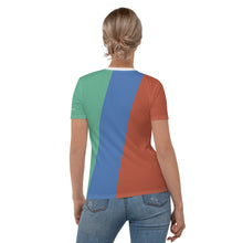 Load image into Gallery viewer, aaronpk.tv RGB Tricolor Women&#39;s T-shirt
